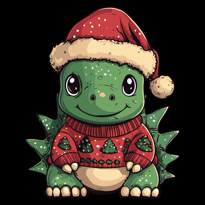 Dinosaur stegosaurus Christmas