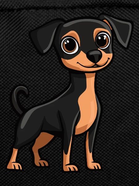Pinscher Dog Comic Cute