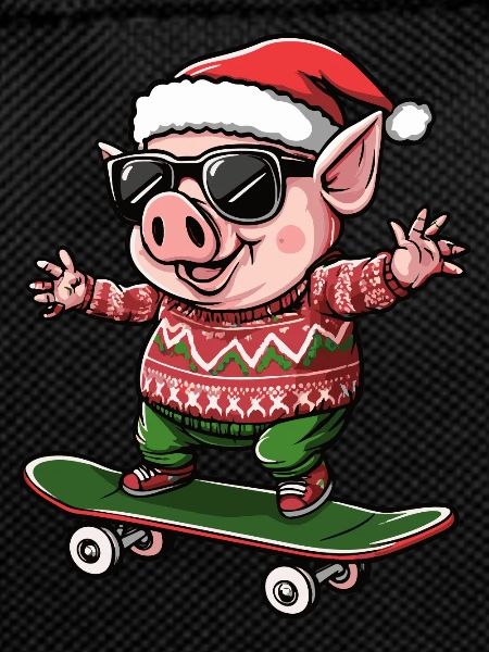 Pig Christmas Funny