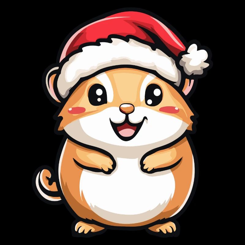 Hamster Christmas Cute
