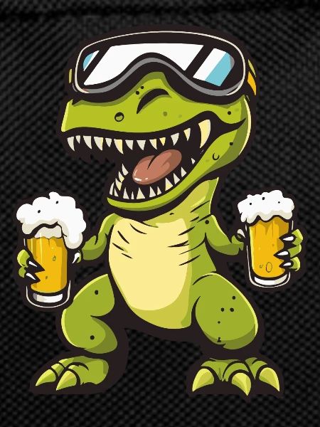 Dinosaur T-Rex Ski Beer