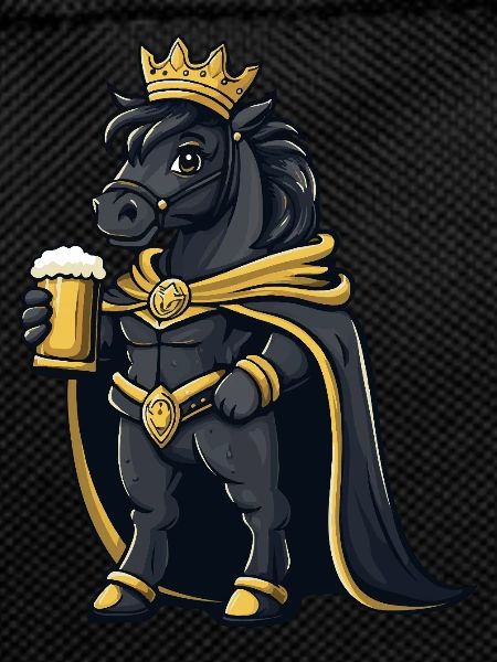 Pferd Bier Lustig