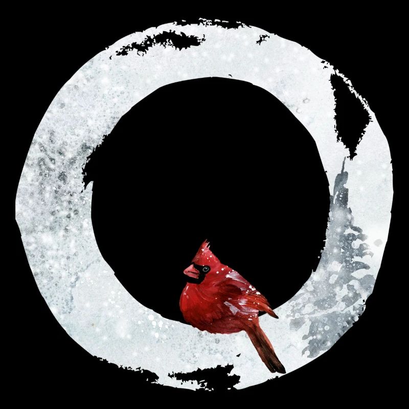O – decorative character – winter