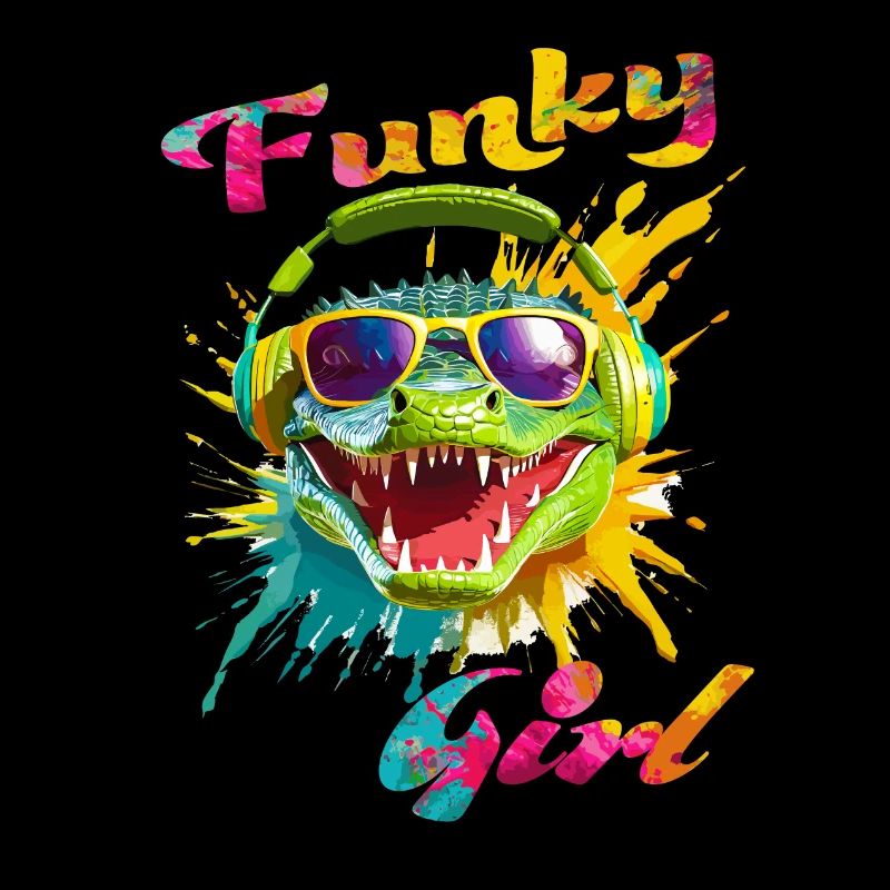 Funky Girl Crocodile