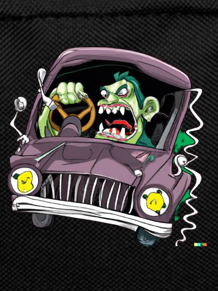 zombie drive a car