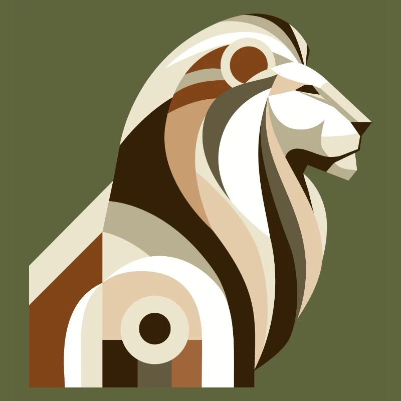 Lion abstrait