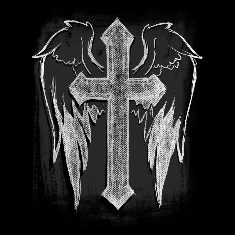Angel wing cross