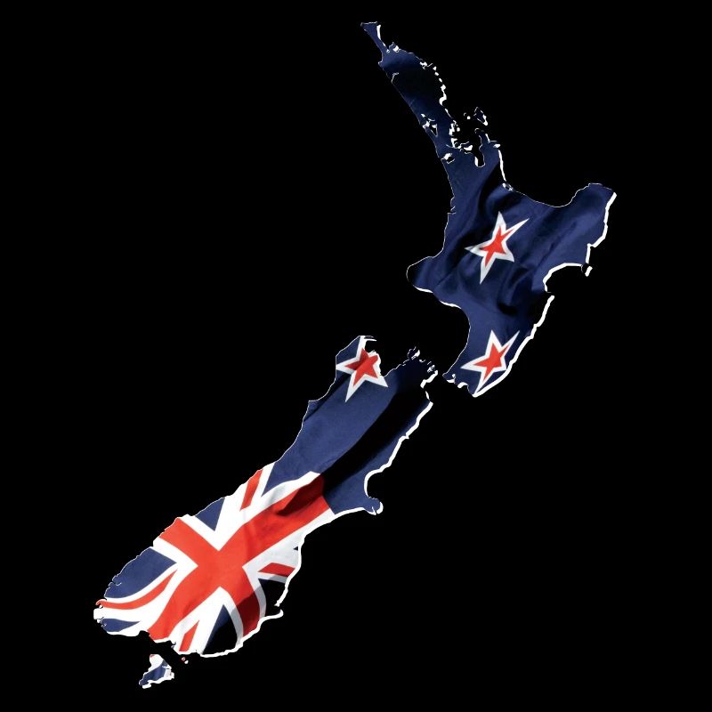 Echte Neuseeland Flagge – Flag Map