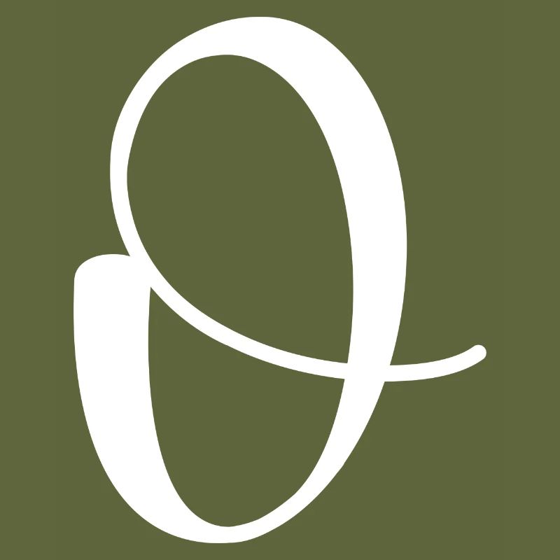 Calligraphy, initial O