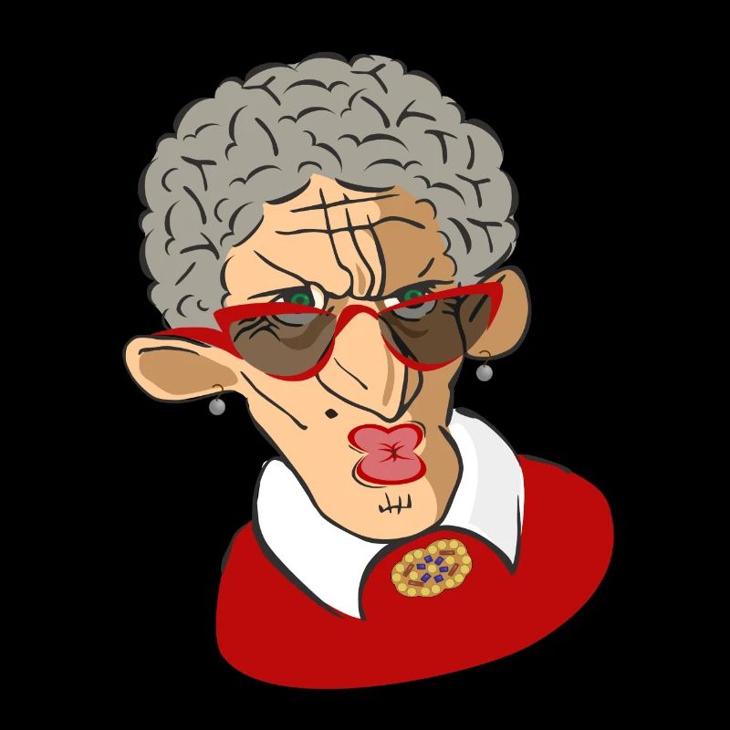 Coole alte Lady!