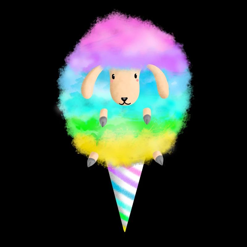 Mouton barbe à papa