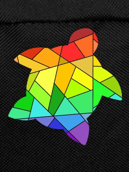 Rainbow Geometric Figures Turtle