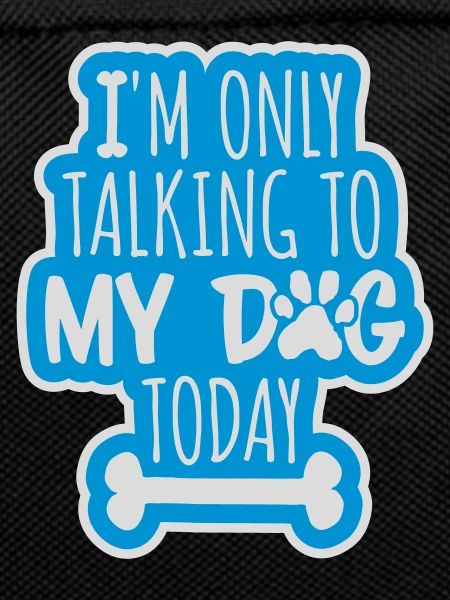 only talking to dog