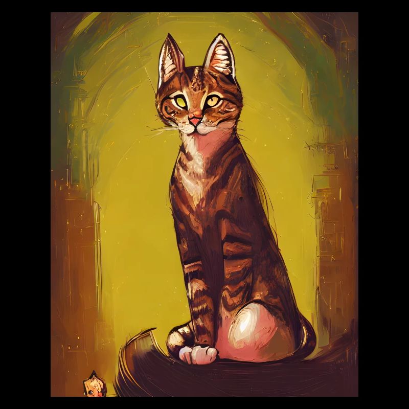 Katze sieht wunderschön aus