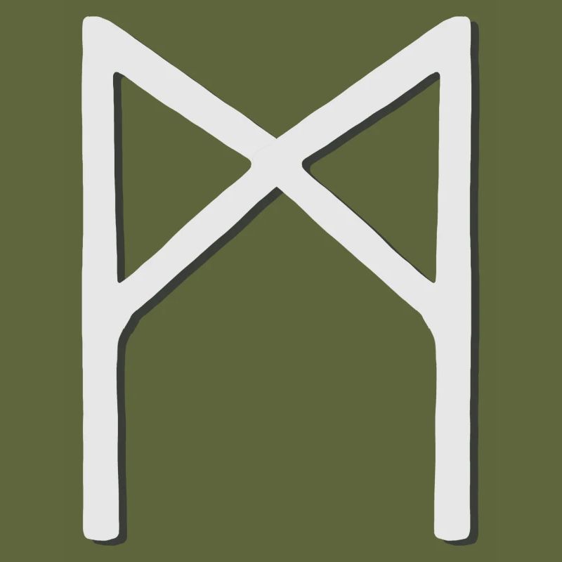 Futhark Alphabet runique Mannaz
