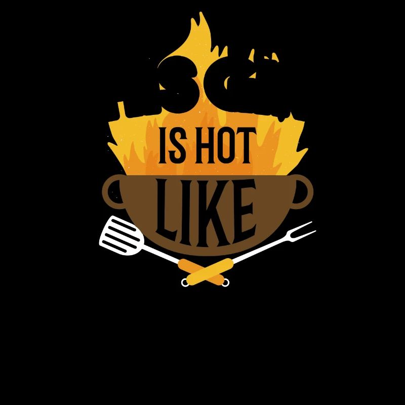 Mädchen steht am Grill