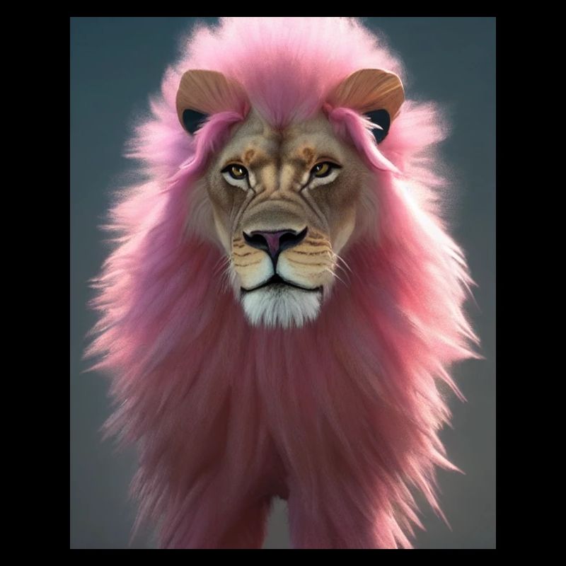 Dessin animé d’une lionne queer
