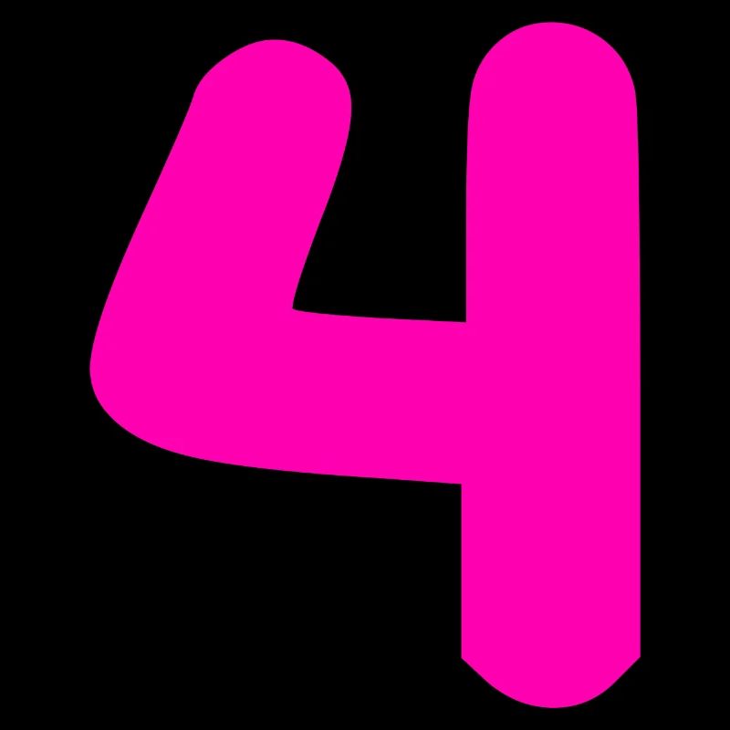 4 years birthday pink