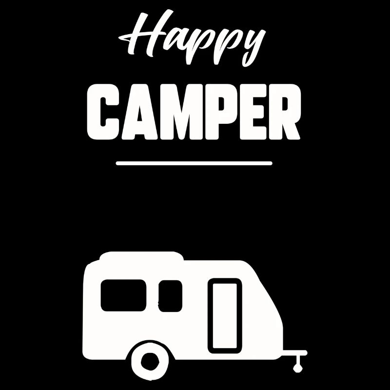 Glücklicher Camper