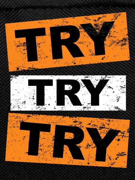 Try try try saying lettering