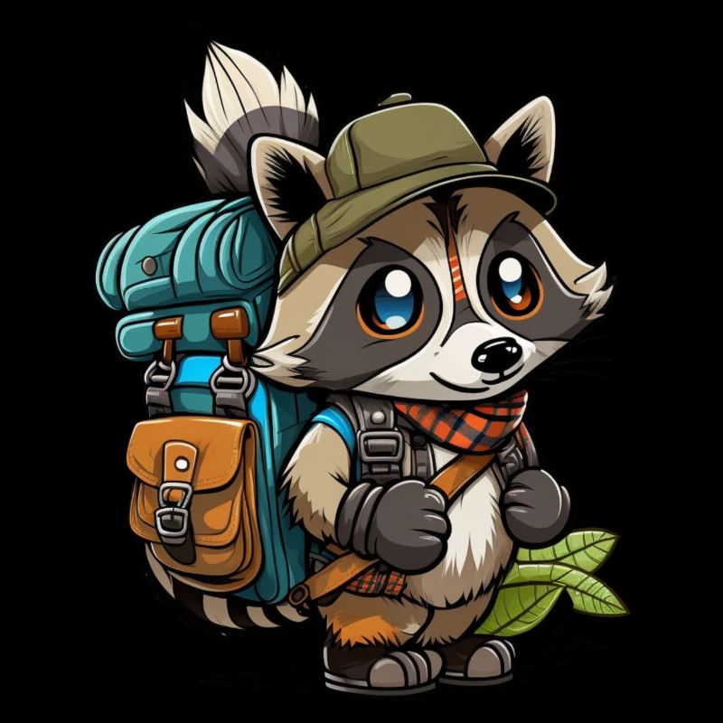 Waschbär wandert