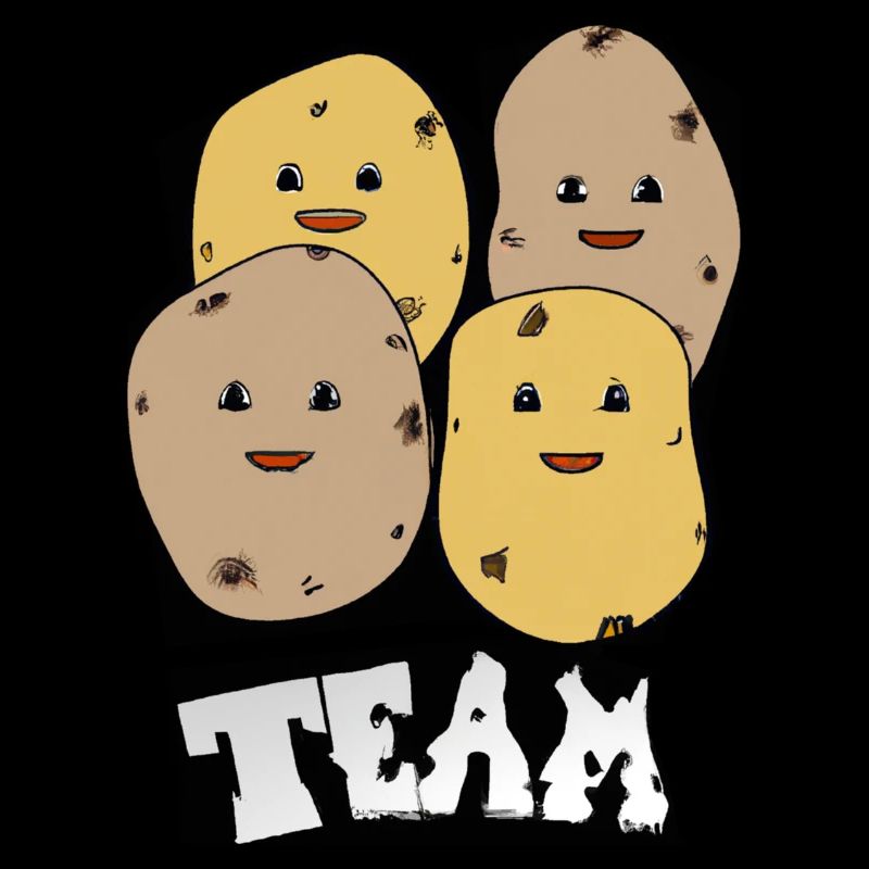 Potato Team Comic Style