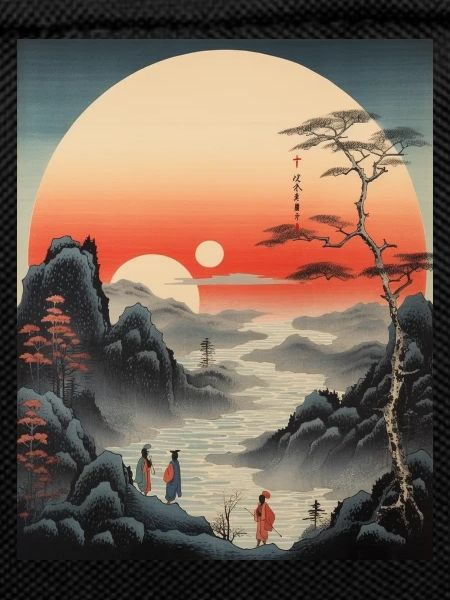 Ukiyo-e Sunset