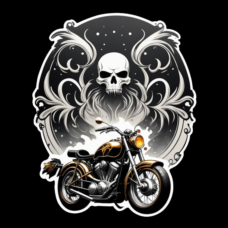 Vintage Motorcycle Retro Crane Style