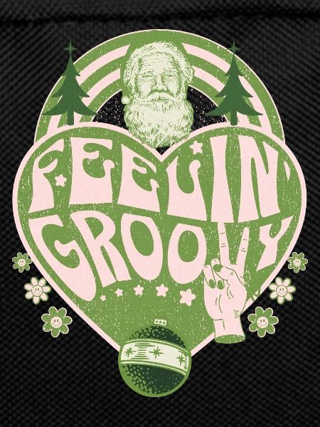 Groovy Retro Style Christmas Santa