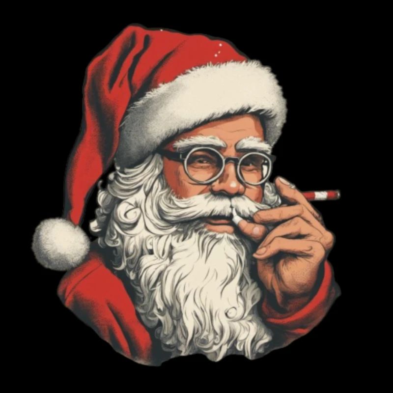 Weihnachtsmann mit Joint