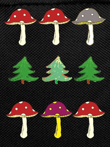 Toadstools and forest