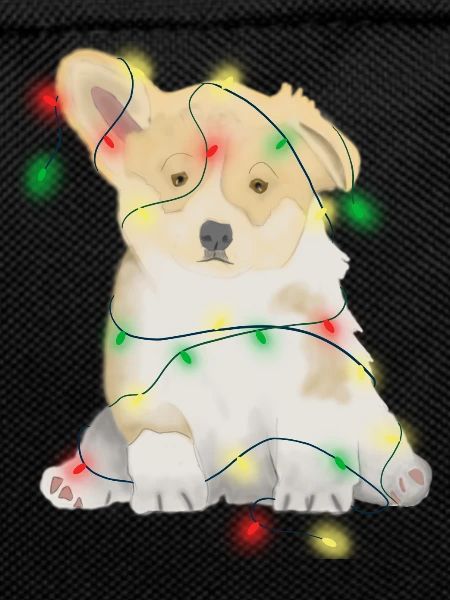 Christmas funny dog