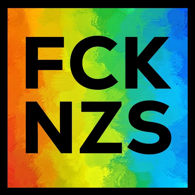 Fck NZS Cutout Regenbogen