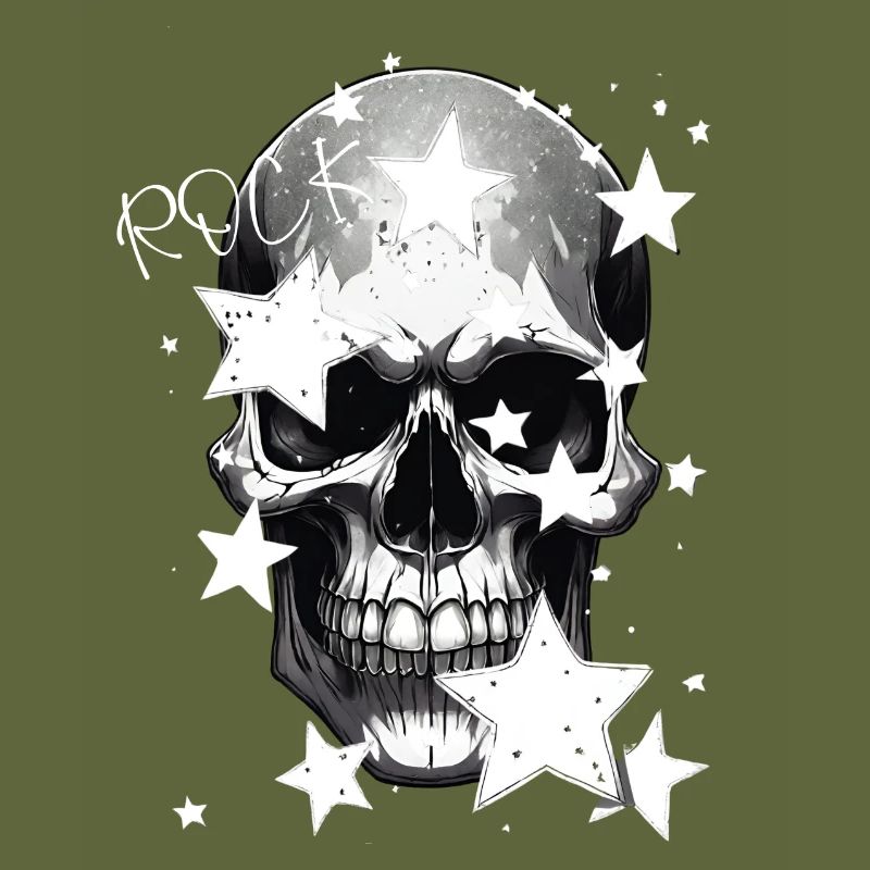 Rock skull design