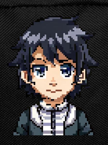 Anime Figure in 8-Bit