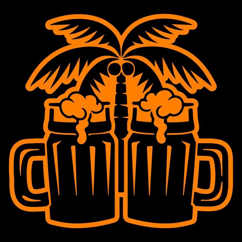 Bier Strand Palmen Insel
