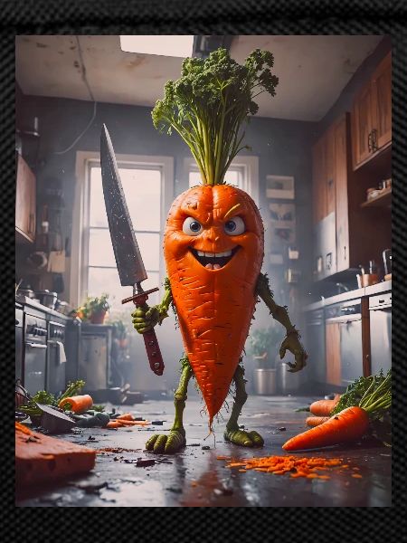 vegetables downfall Apocalypse Monster carrot