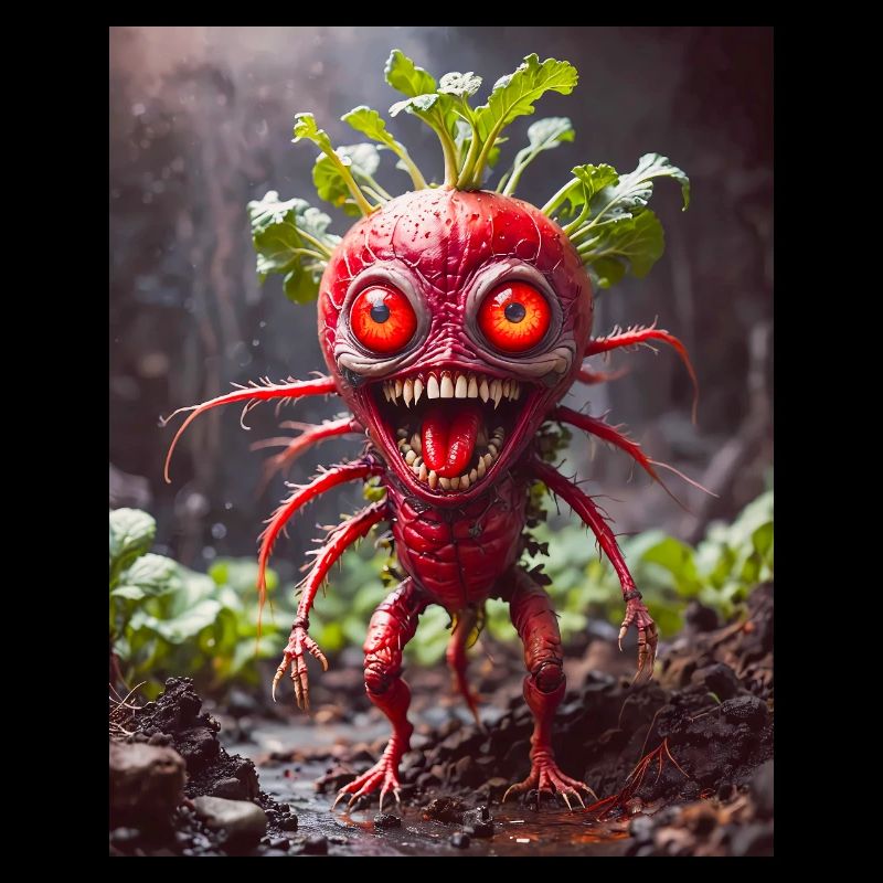 vegetables downfall Apocalypse Monster evil radish