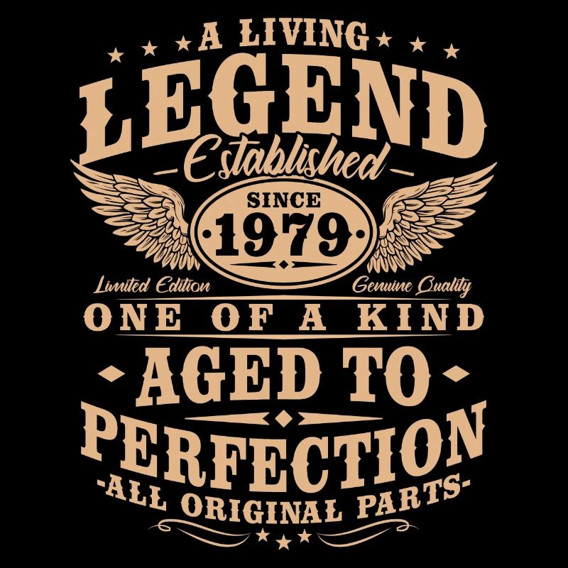 Legend Since 1979 Vintage Birthday Gift
