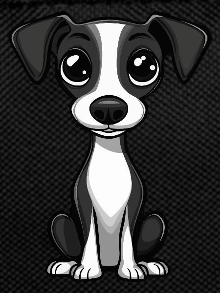 Whippet Dog Comic Baby