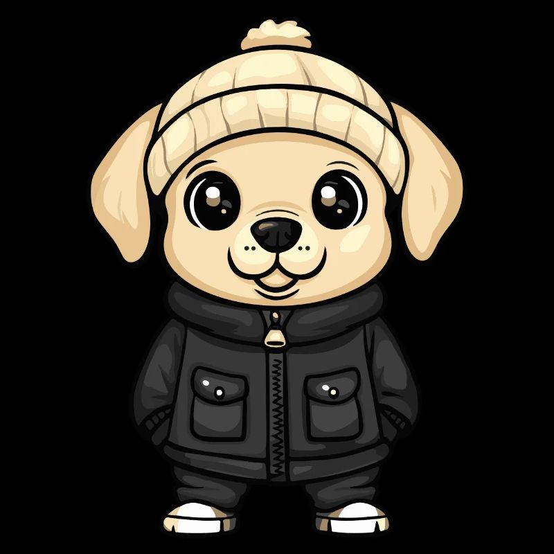 Labrador Dog Winter
