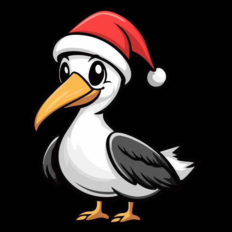 Pélican oiseau Noël mignon