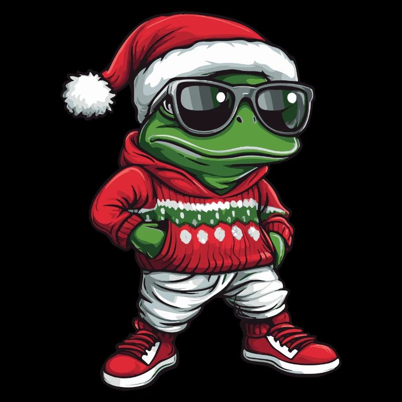 Grenouille Noël Moche Noël