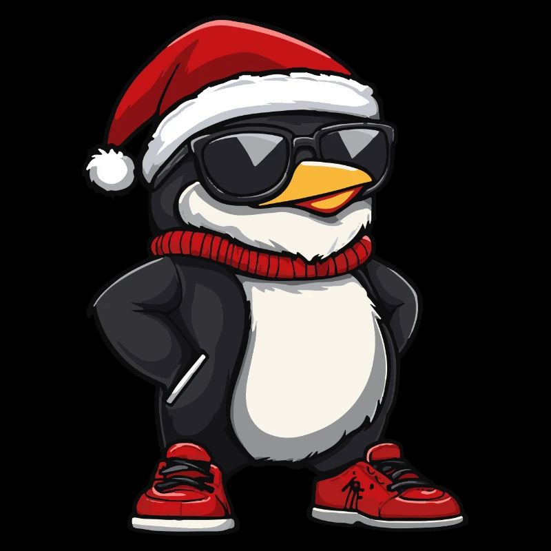Pingouin Noël Moche Noël