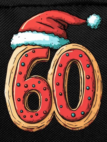 60 Number Christmas Cookie