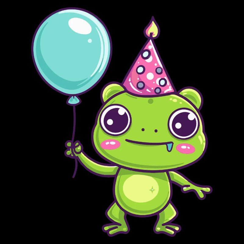Frosch Geburtstag Comic Niedlich