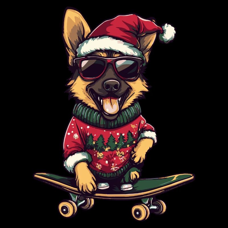 German Shepherd Christmas Funny