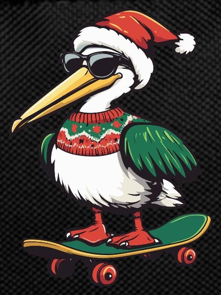 Pelican Bird Christmas Funny