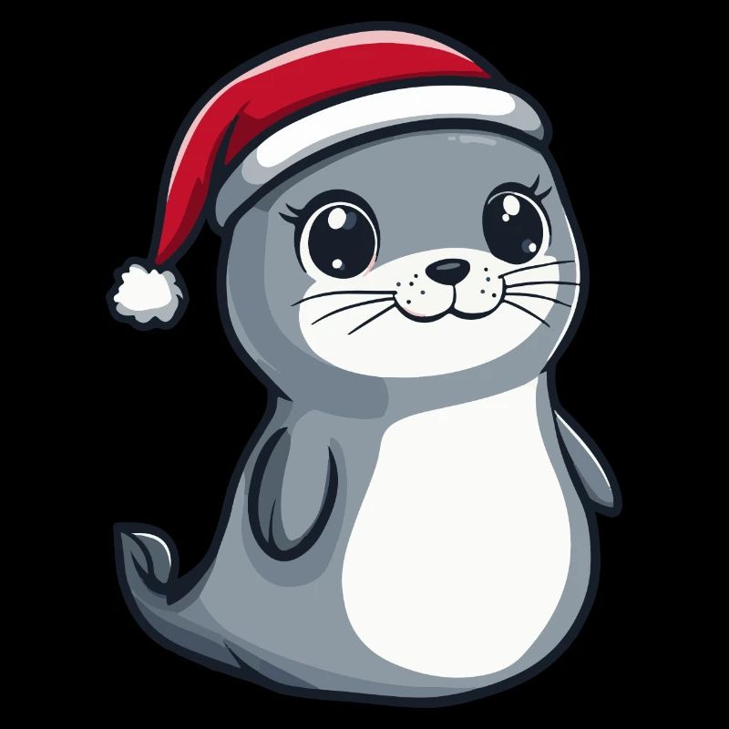 phoque animal Noël mignon