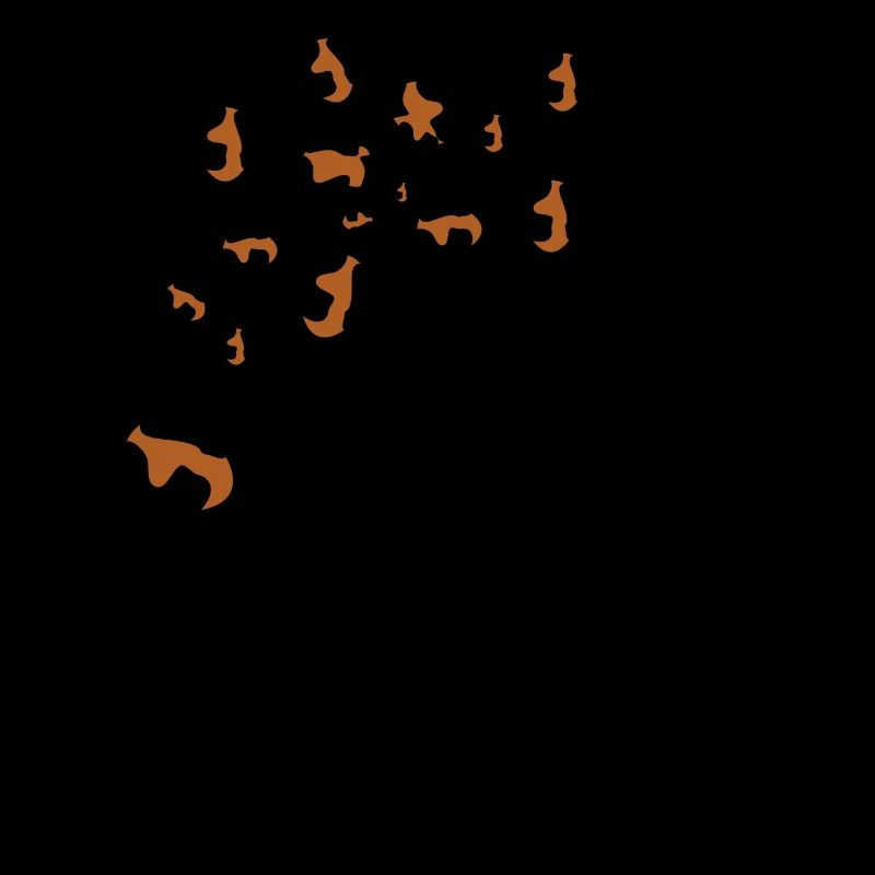 Buchstabe d Leopardenmuster